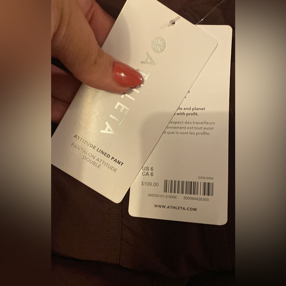 Athleta Attitude Lined Pant II // spiced Cabernet - Picture 4 of 9